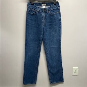 L.L. Bean Classic Mid Rise Straight Leg Denim Jeans 4 Reg